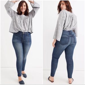 Madewell 10” High Rise Skinny Jeans, Size 37 (24)
